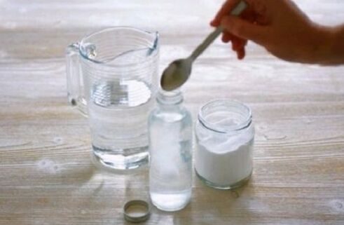 Soda solution to enlarge the penis