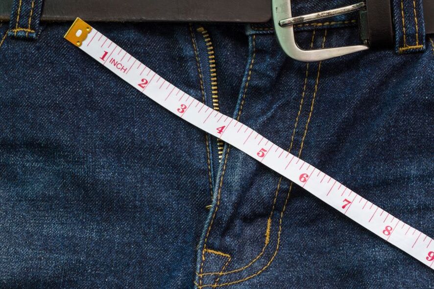 After measuring the width of the penis to increase the width