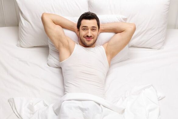 Man with extended dick massage